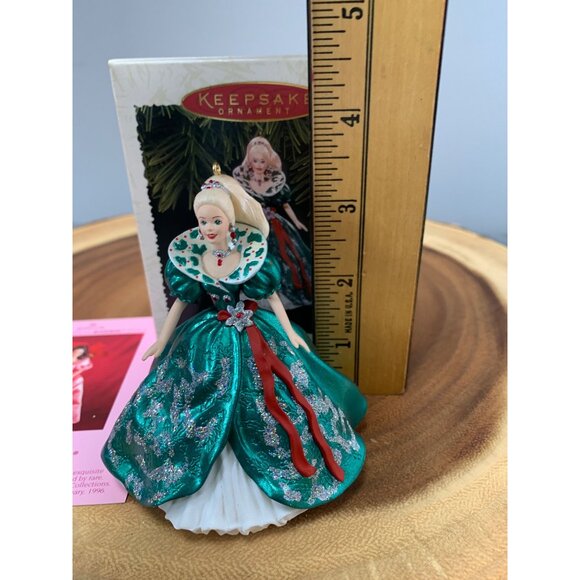 1995 Hallmark Keepsake Ornament Holiday Barbie Collectors Series Handcrafted - Picture 8 of 11
